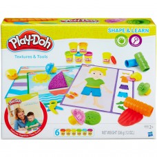 Play-Doh Shape and Learn Textures and Tools Set   
